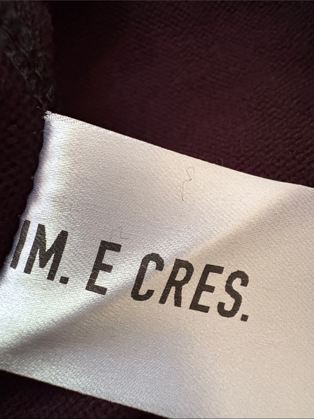 DIM. E CRES. Black Turtleneck Sweater with Logo Collar Band S - Picture 9 of 10